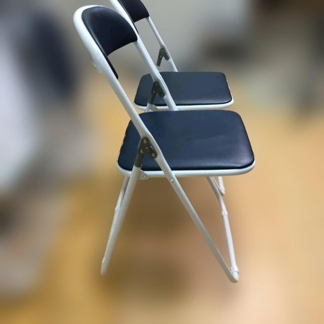 sana　４脚セット②　藤沢工業 折り畳パイプ椅子 2脚セット88338