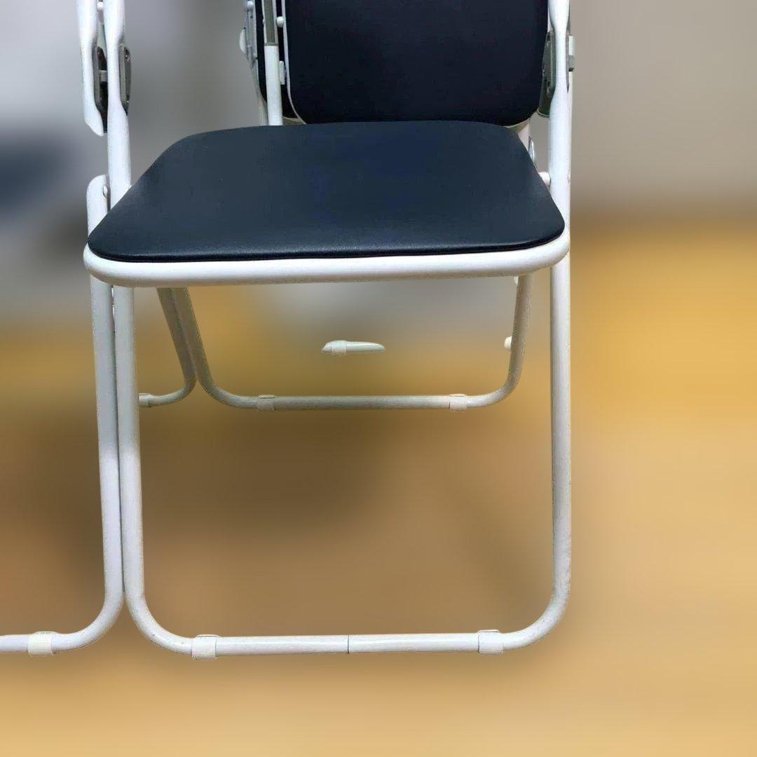 sana　４脚セット②　藤沢工業 折り畳パイプ椅子 2脚セット88338