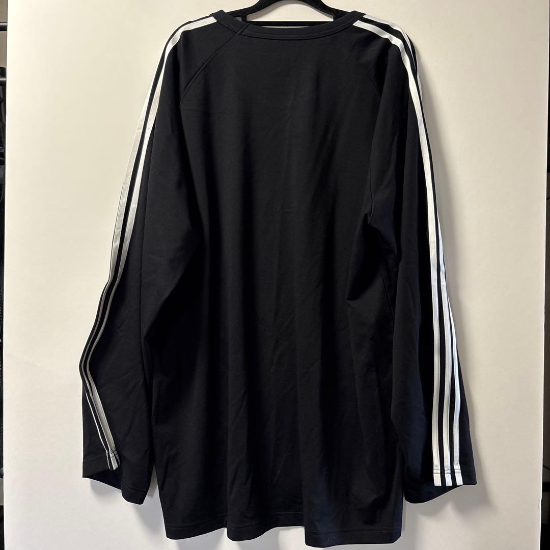 Y-3 ストライプス オーバーサイズ ロゴ ロンT