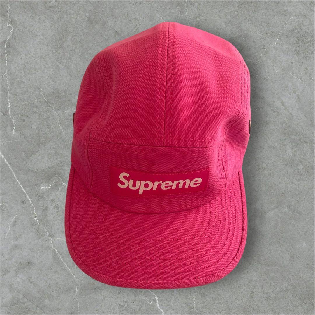 Supreme ピンク キャップ