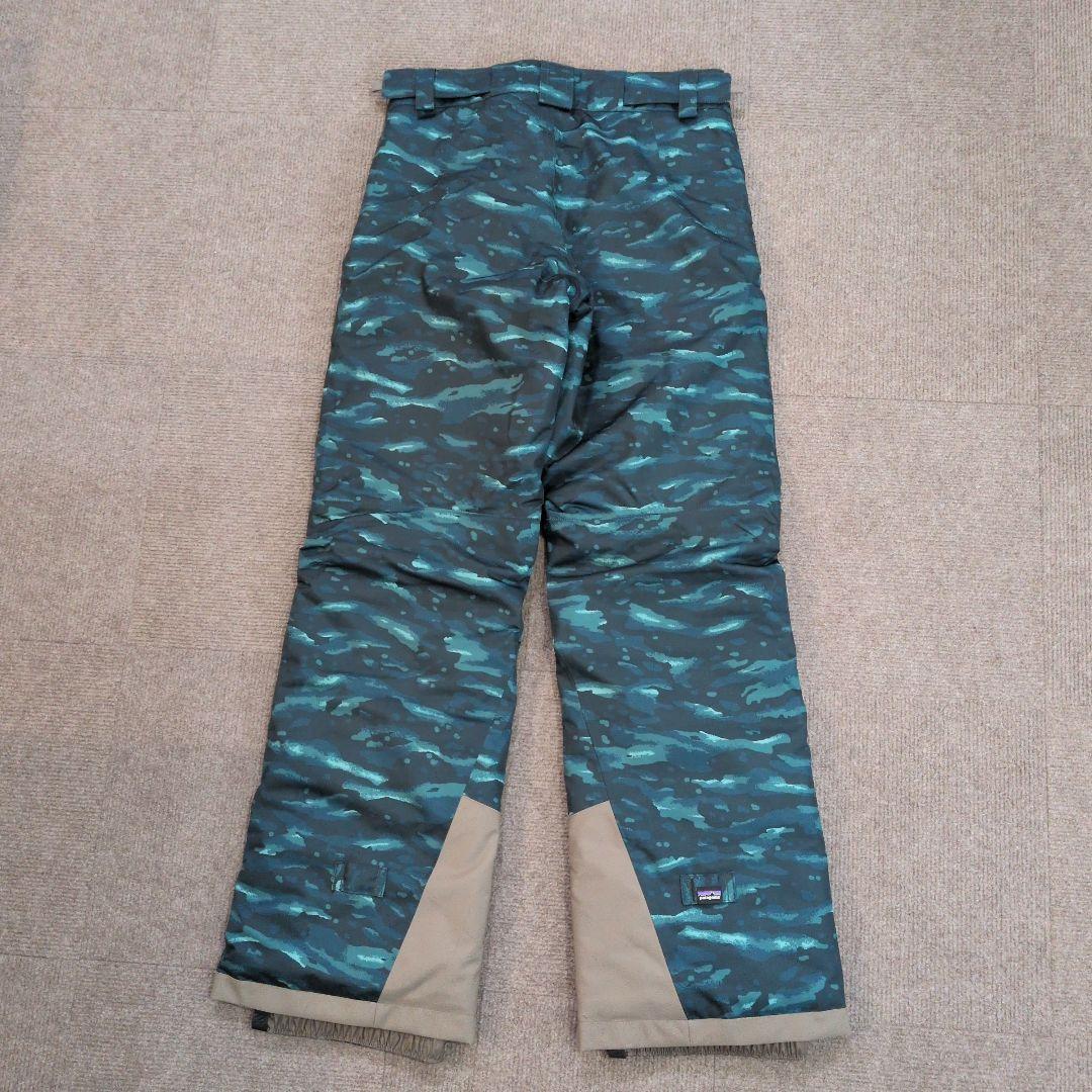 patagonia スノーボードパンツ　キッズボーイズ XL 青系迷彩