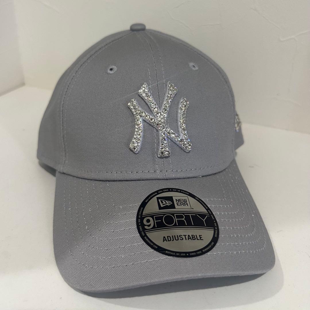 ニューエラ　スワロフスキー［NYグレー］ユニセックス　NEWERA
