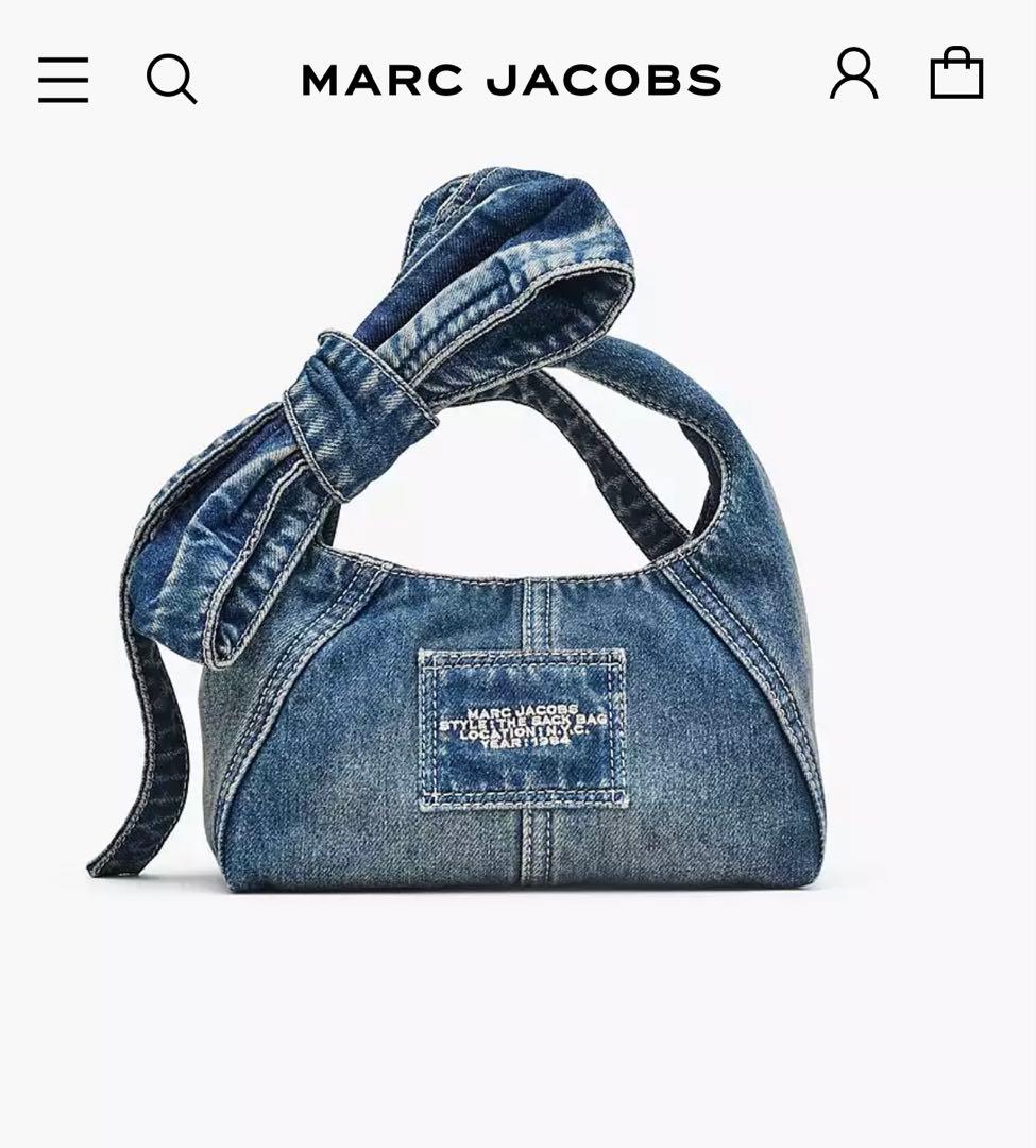 完売品　MARC JACOBS ザ ボウ デニムSACK BAG mini