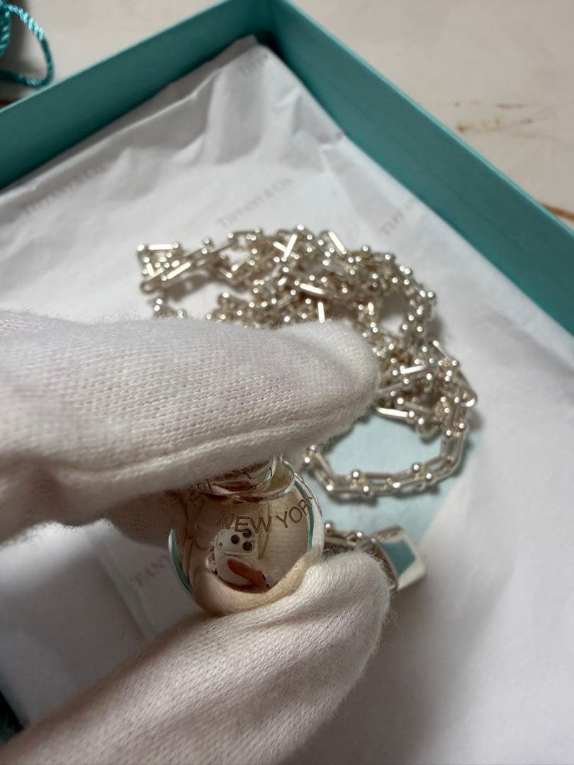 Tiffany&Co. ハードウェア　スモール　ラップ　ネックレス　シルバー