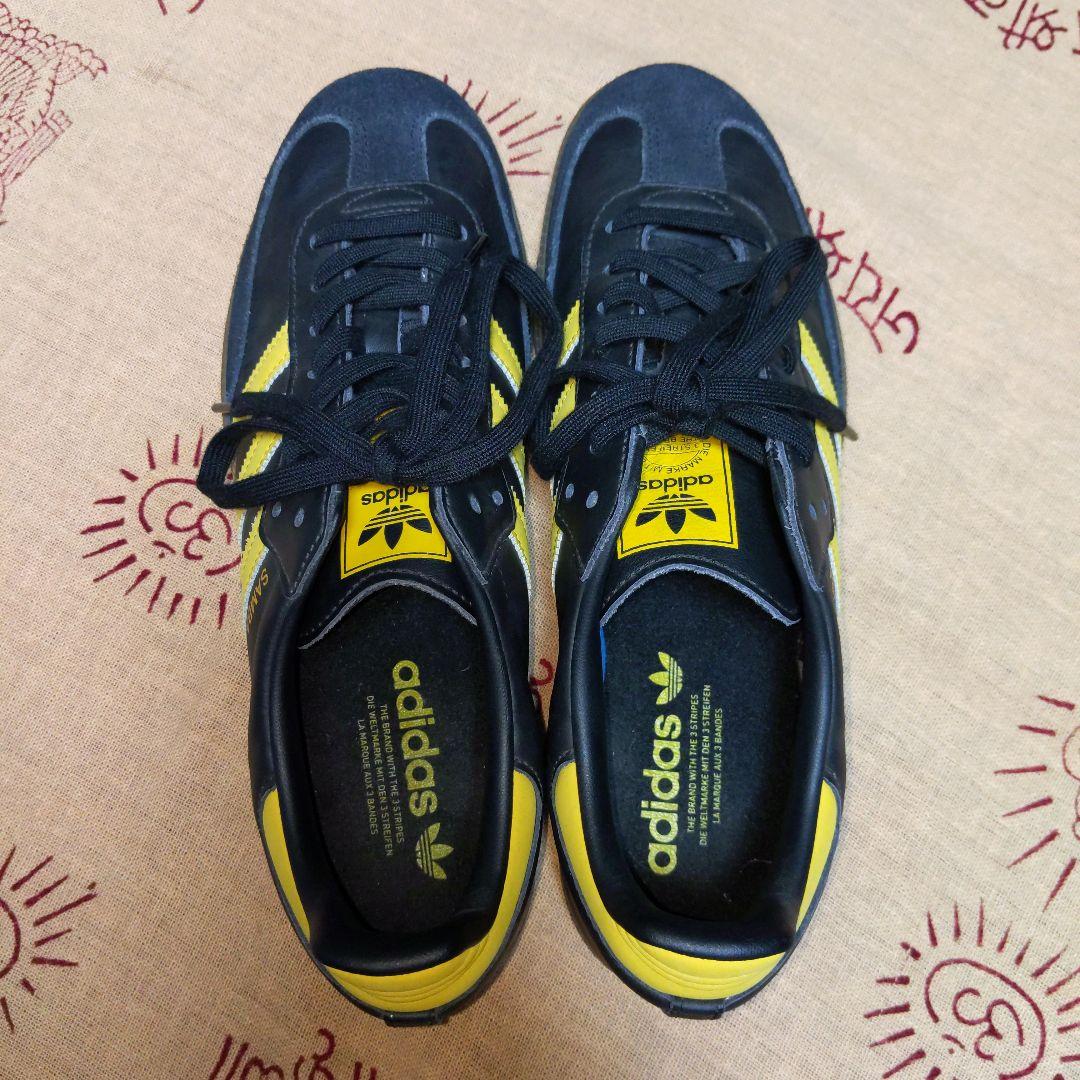 adidas SAMBA OG B96324 黒/黄 スニーカー 27.5cm