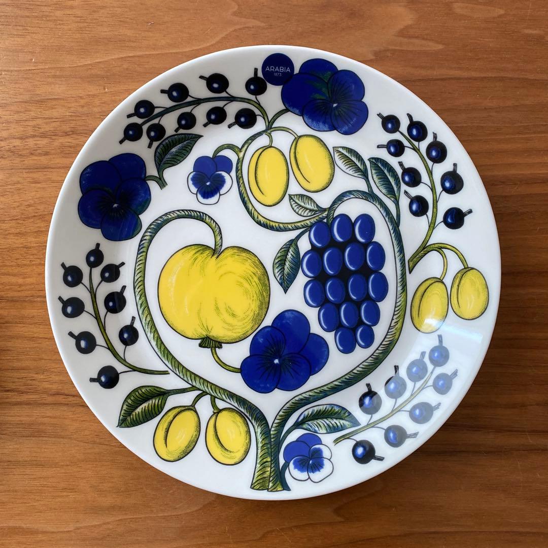 【新品、未使用】アラビア トゥオキオ イエロー パラティッシ 21㎝プレート