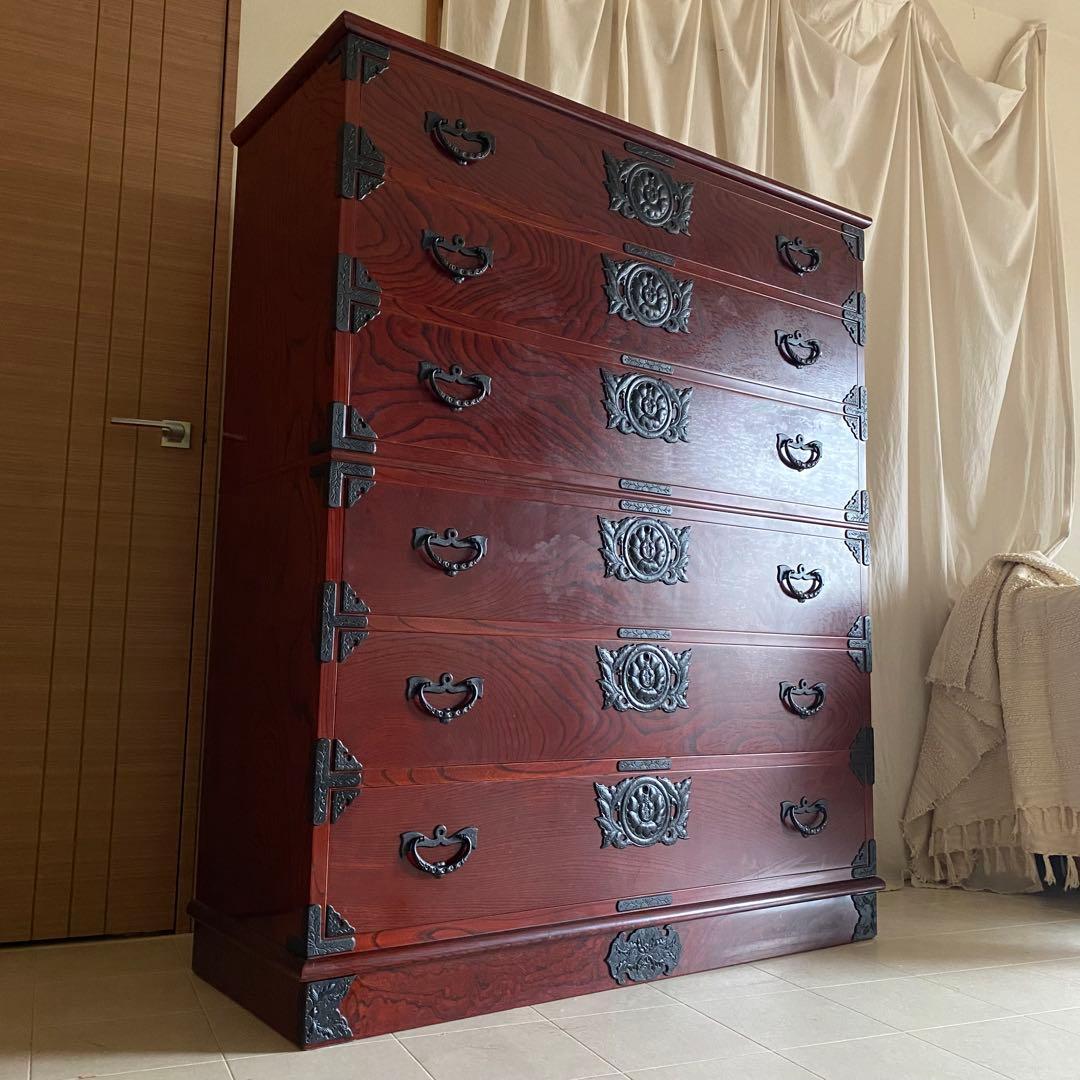 岩谷堂　南部鉄器　岩谷堂箪笥　箪笥　和家具　伝統工芸　欅　チェスト　整理箪笥