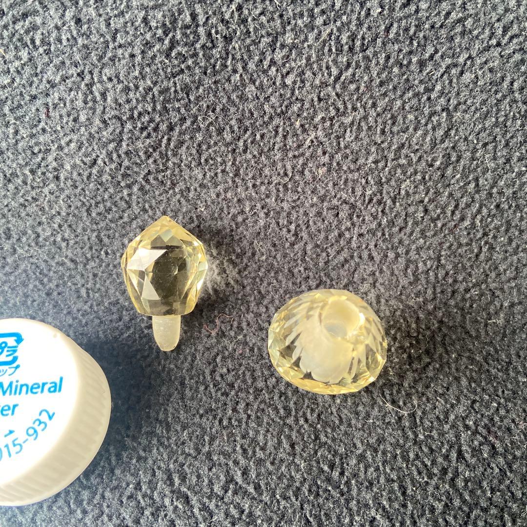 香水瓶 アンティーク 水晶黄