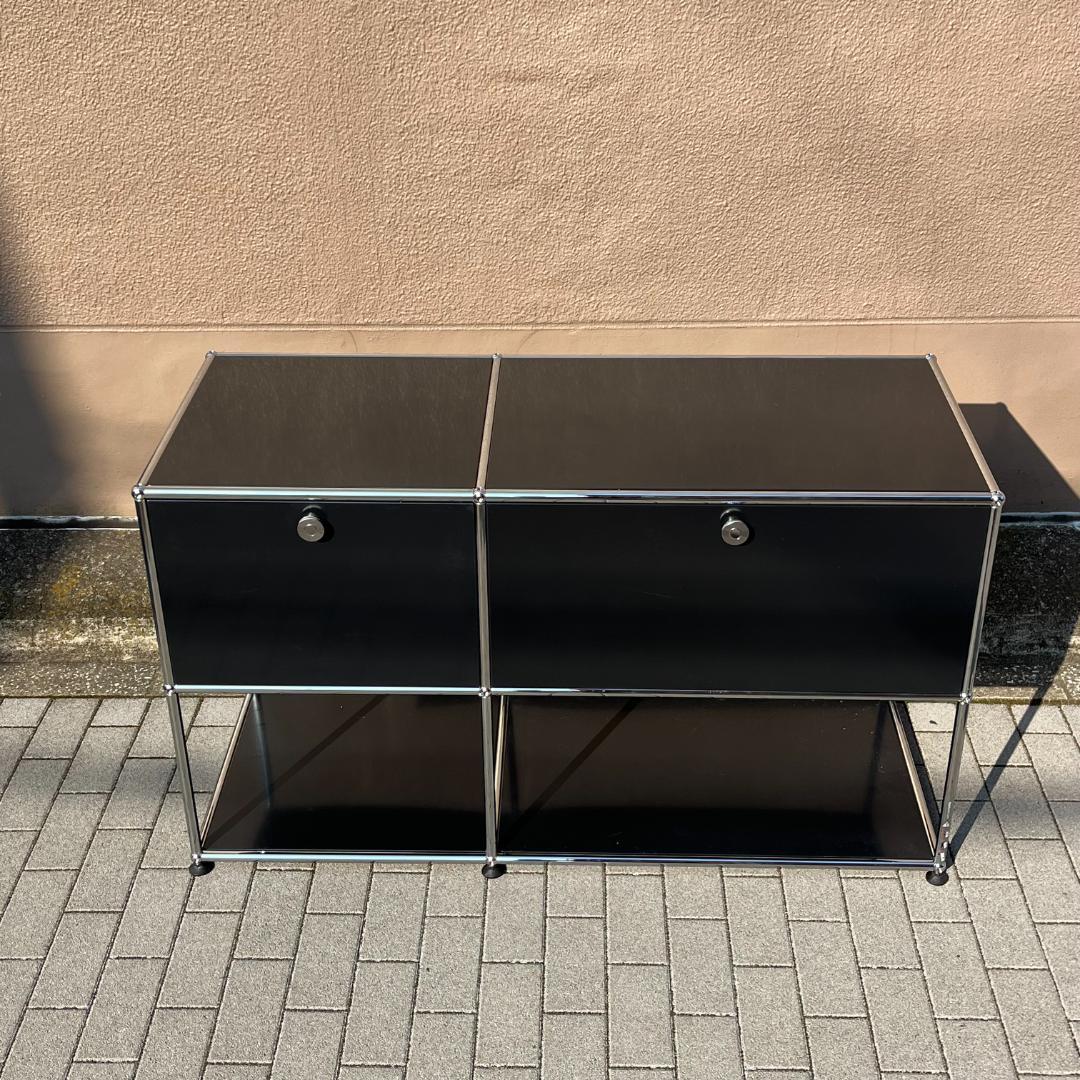 USM Haller ハラ－システム ２列２段 グラファイトブラック