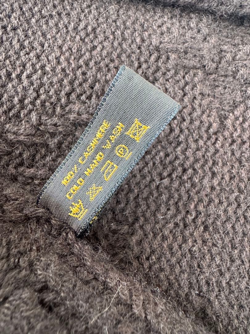 ルイ・ヴィトン カシミヤニットマフラー ユニセックス ブラウン