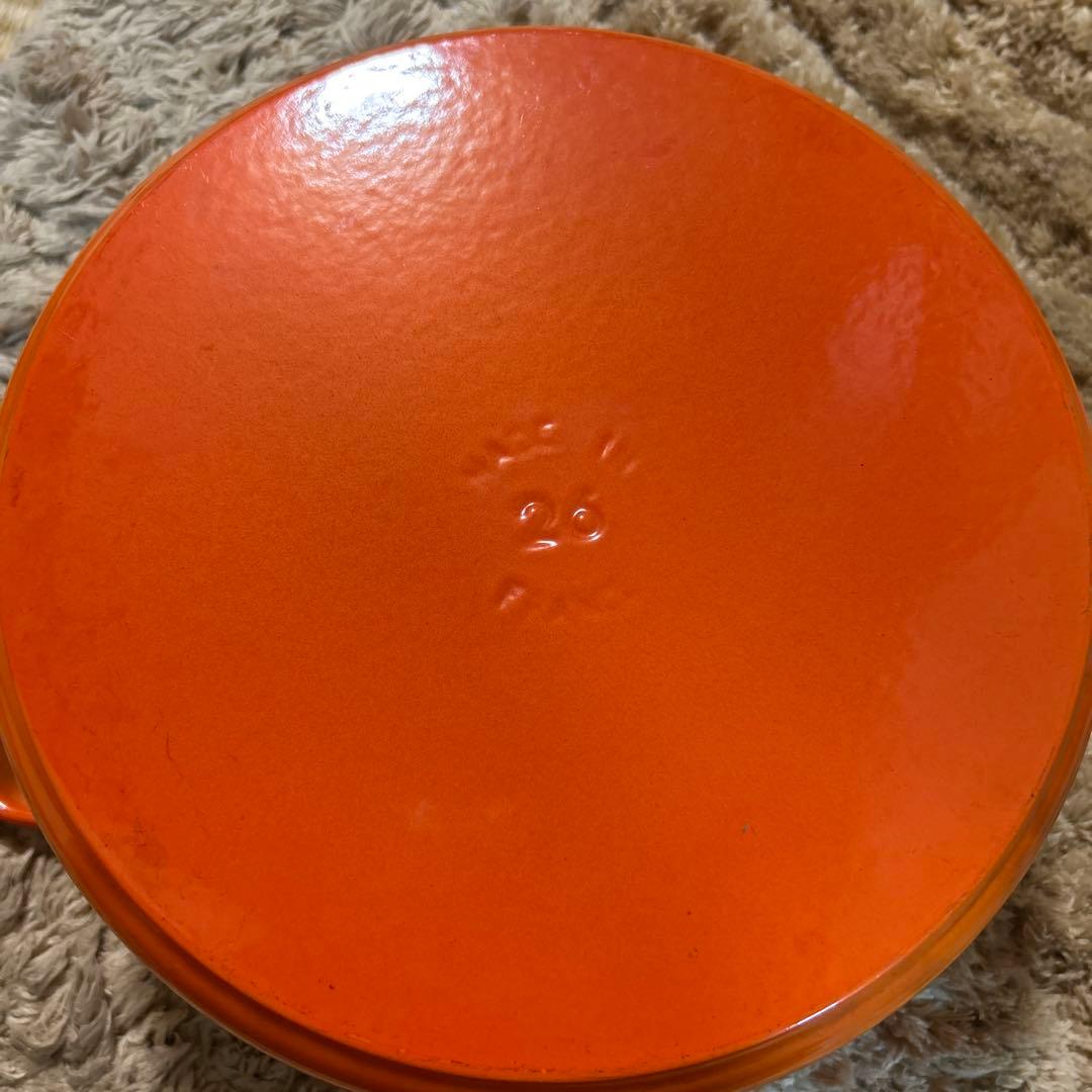 廃盤品 ストウブ staub ピコココット ラウンド 26cm オレンジ