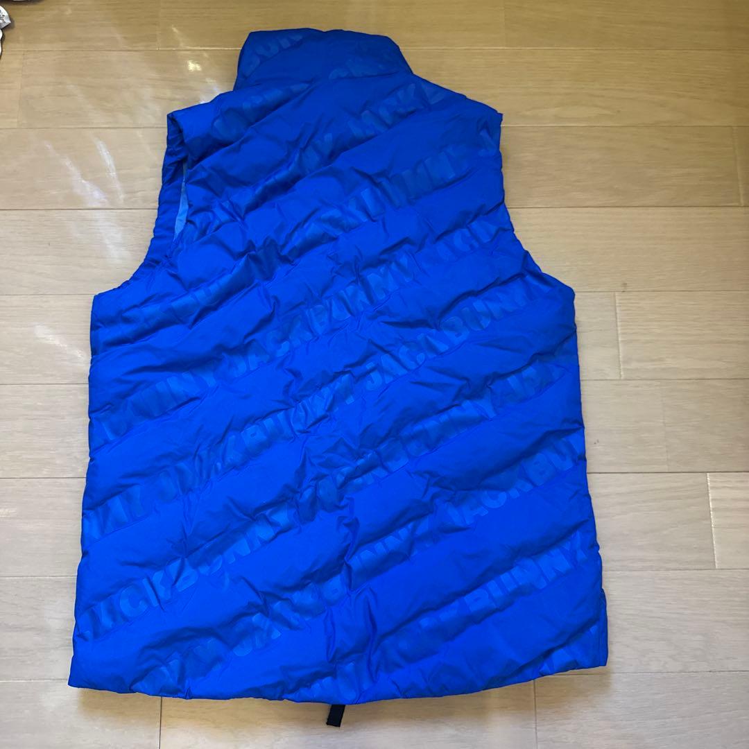 青色 ダウンベスト Lサイズ　サイズ5