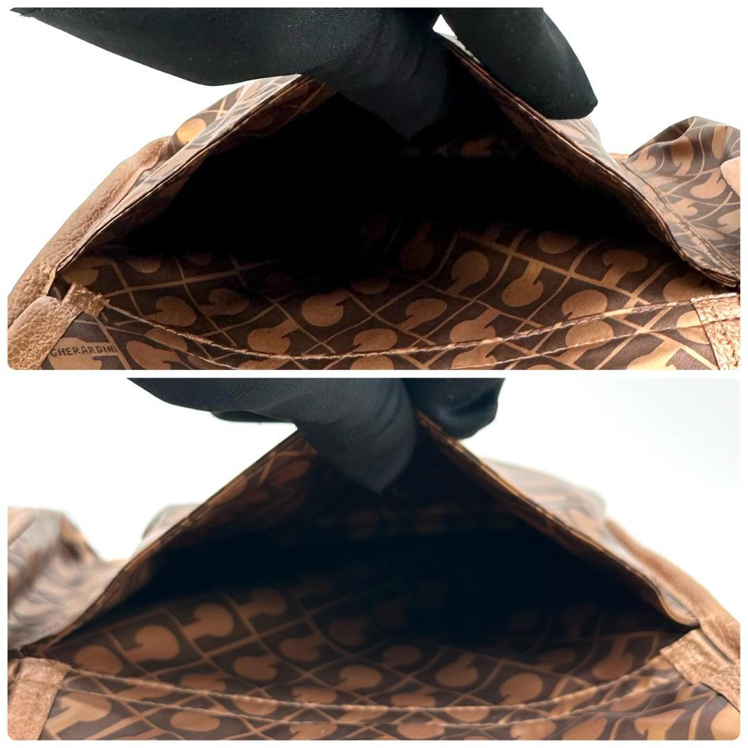 GHERARDINI ソフティ ダブルポケット ブロンズ トートバッグ G金具