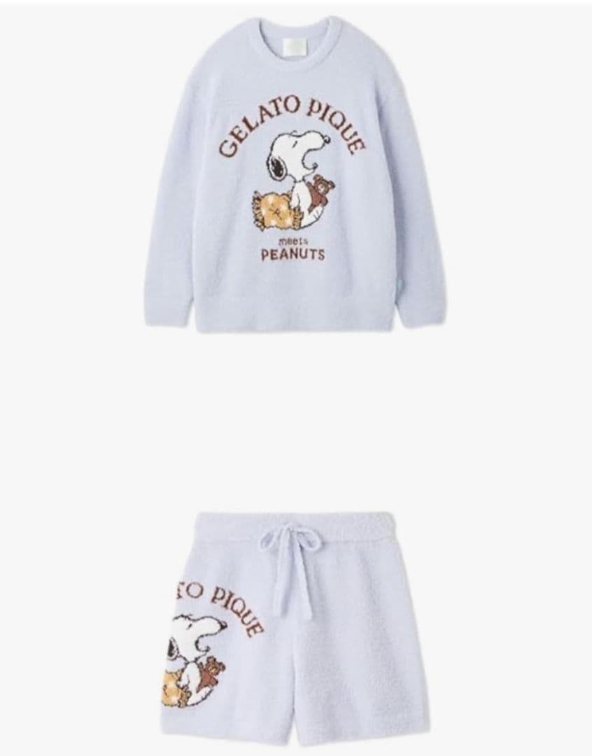 新品GELATO PIQUE ジェラピケスヌーピー ルームウェアセット3点セット