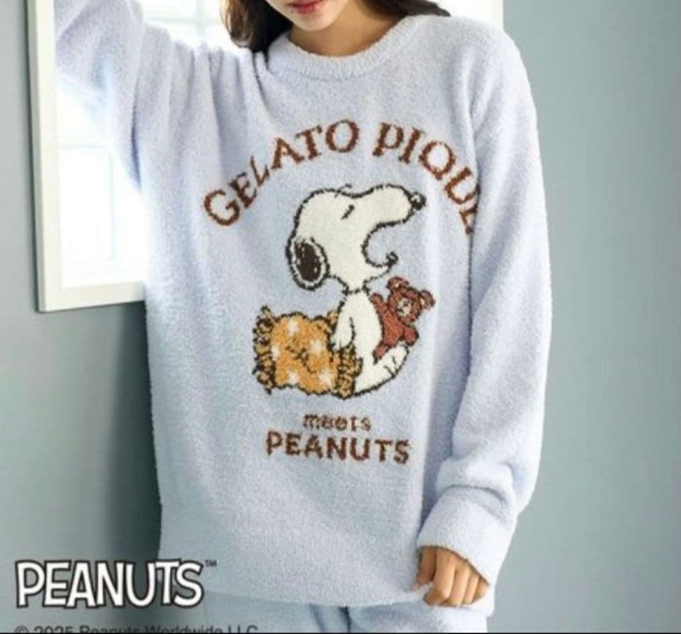 新品GELATO PIQUE ジェラピケスヌーピー ルームウェアセット3点セット