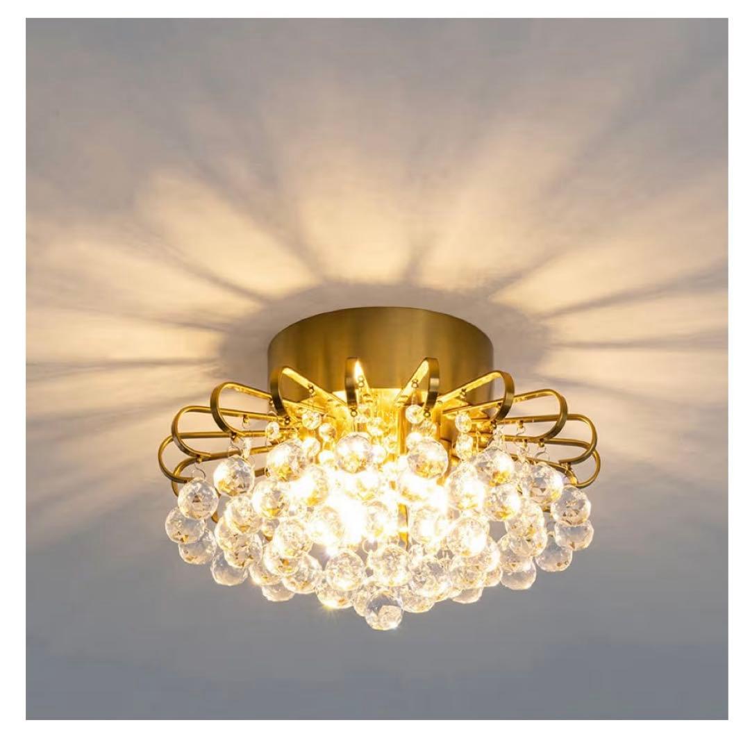 Chende シーリングライト クリスタル 4灯 G9