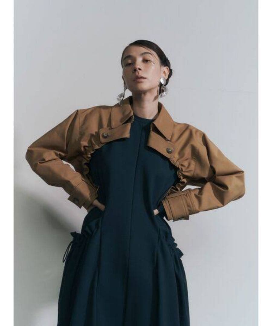 美品　un3d TRENCH SHRT ショートブルゾン　トレンチ