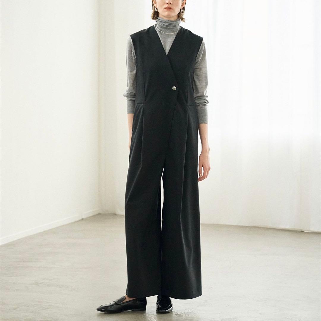 未使用　N.O.R.C　レディース　ウォッシャブルオールインワン　M　ブラック