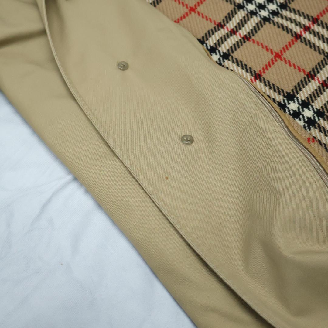 バーバリー ステンカラーコート ノバチェック ライナー付 Sサイズ ベージュ