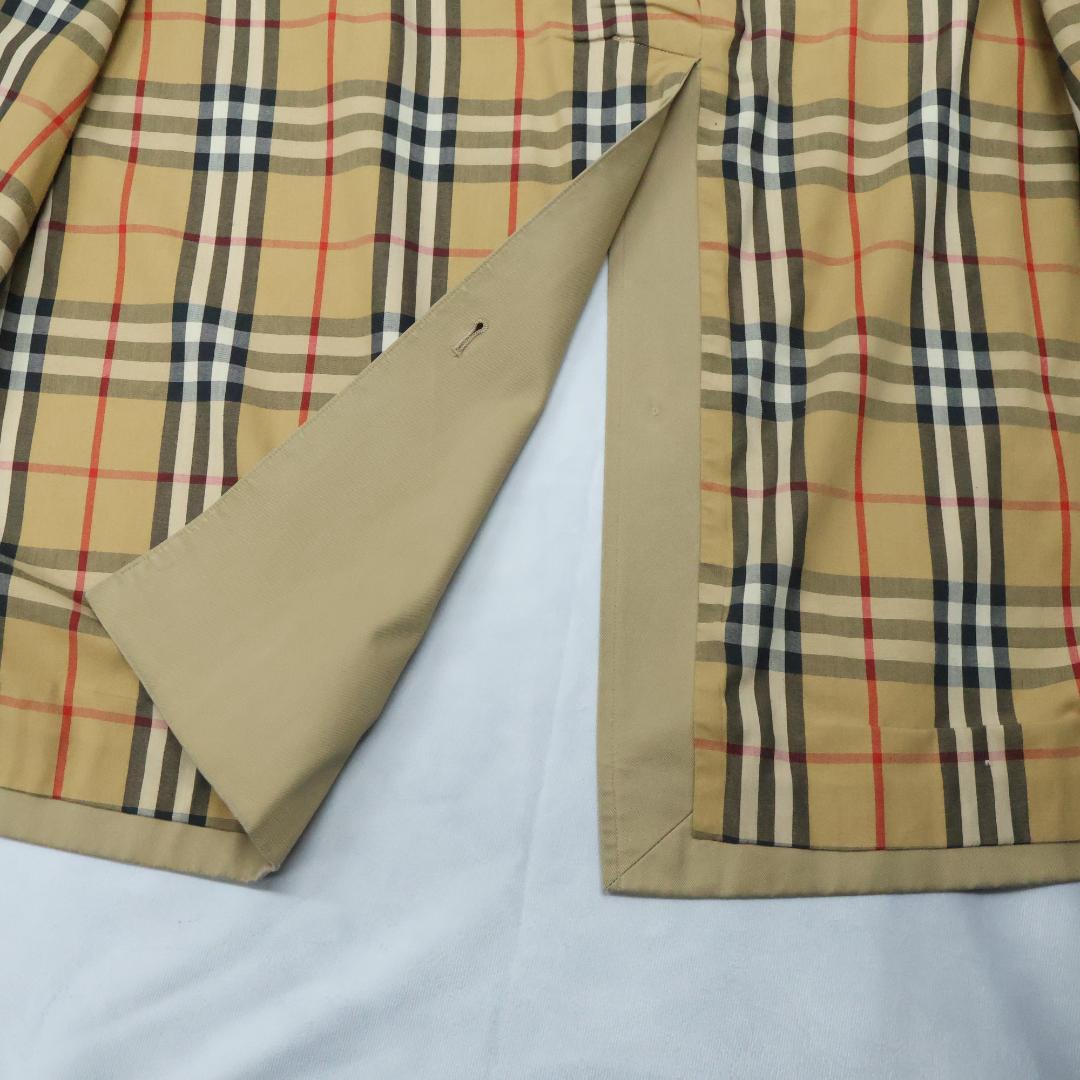 バーバリー ステンカラーコート ノバチェック ライナー付 Sサイズ ベージュ