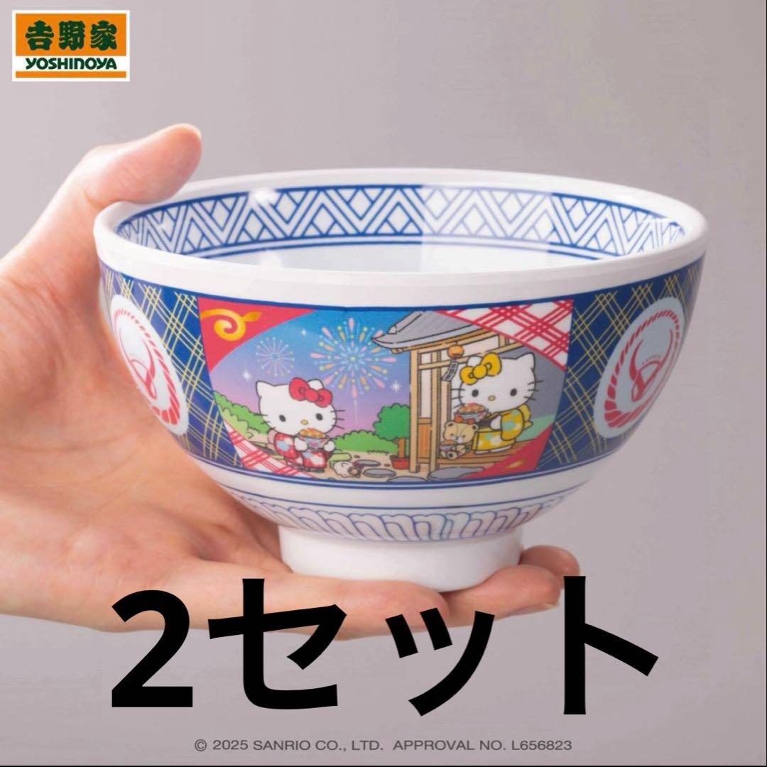 2個セット吉野家はろうきてぃ おうちで吉野家2025 オリジナル　どんぶり