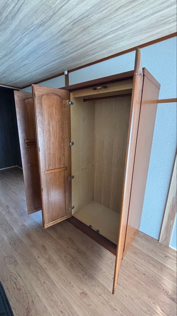 昭和レトロ　天然無垢材　タンス　全国家具工業連合会　佐賀県