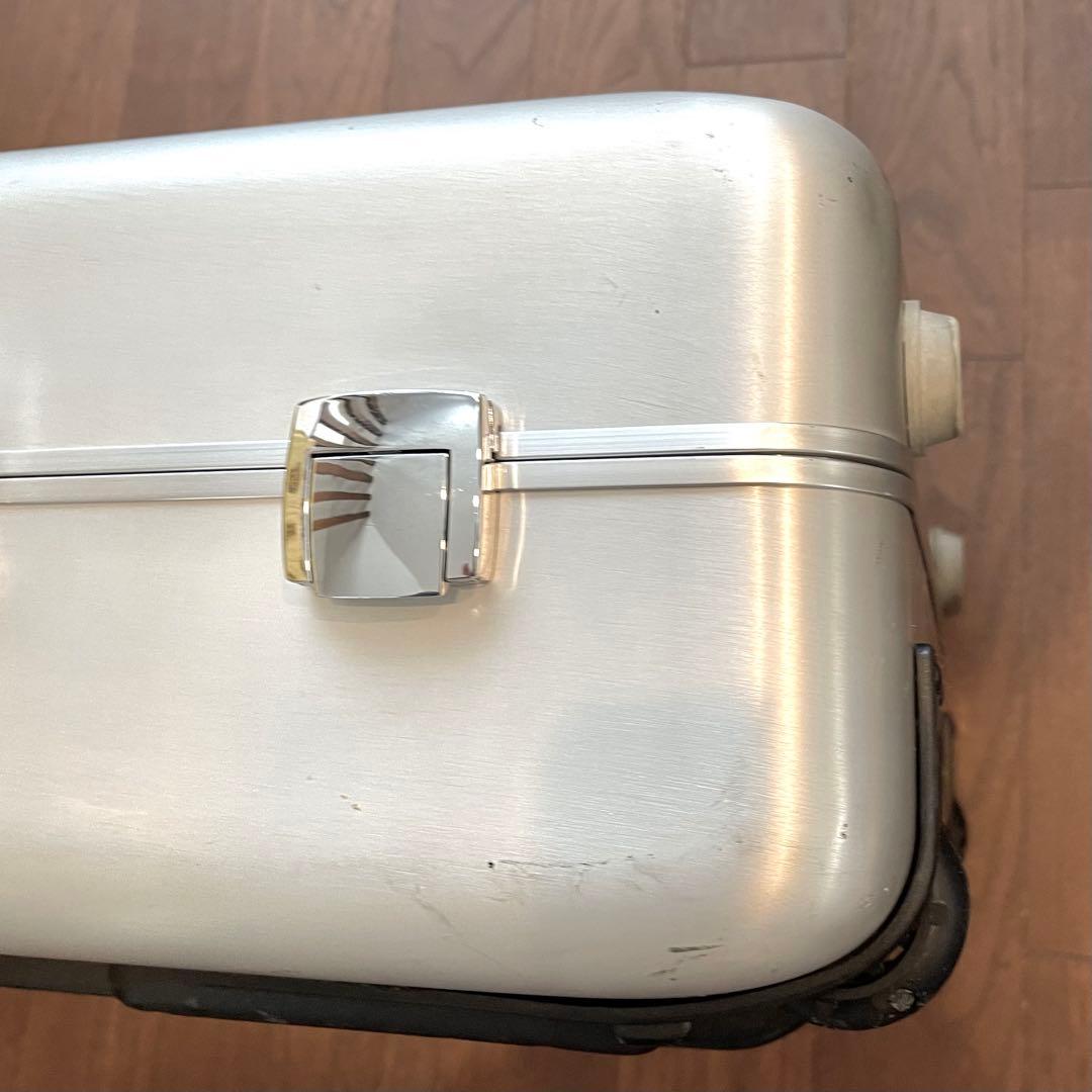 ゼロハリバートン アルミキャリーケース/アメリカNY購入ミドル2輪スライドレバー