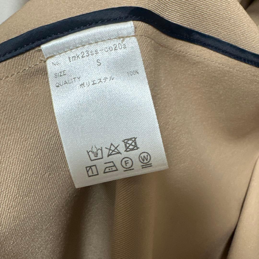 JENNE ショール風オードリーコート ベージュ　Sサイズ