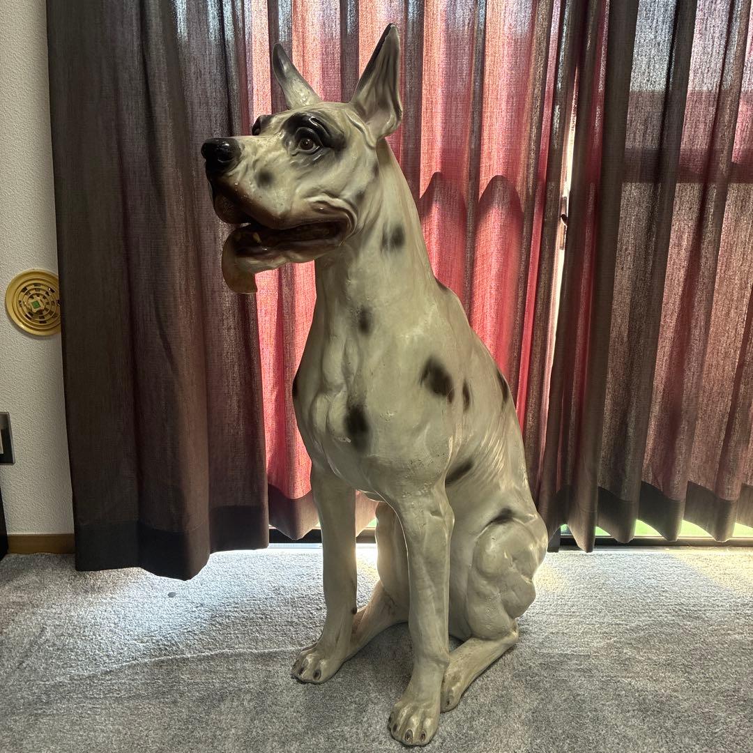 大型犬 グレートデーン 犬 置物 オブジェ 約110cm ヴィンテージ 希少