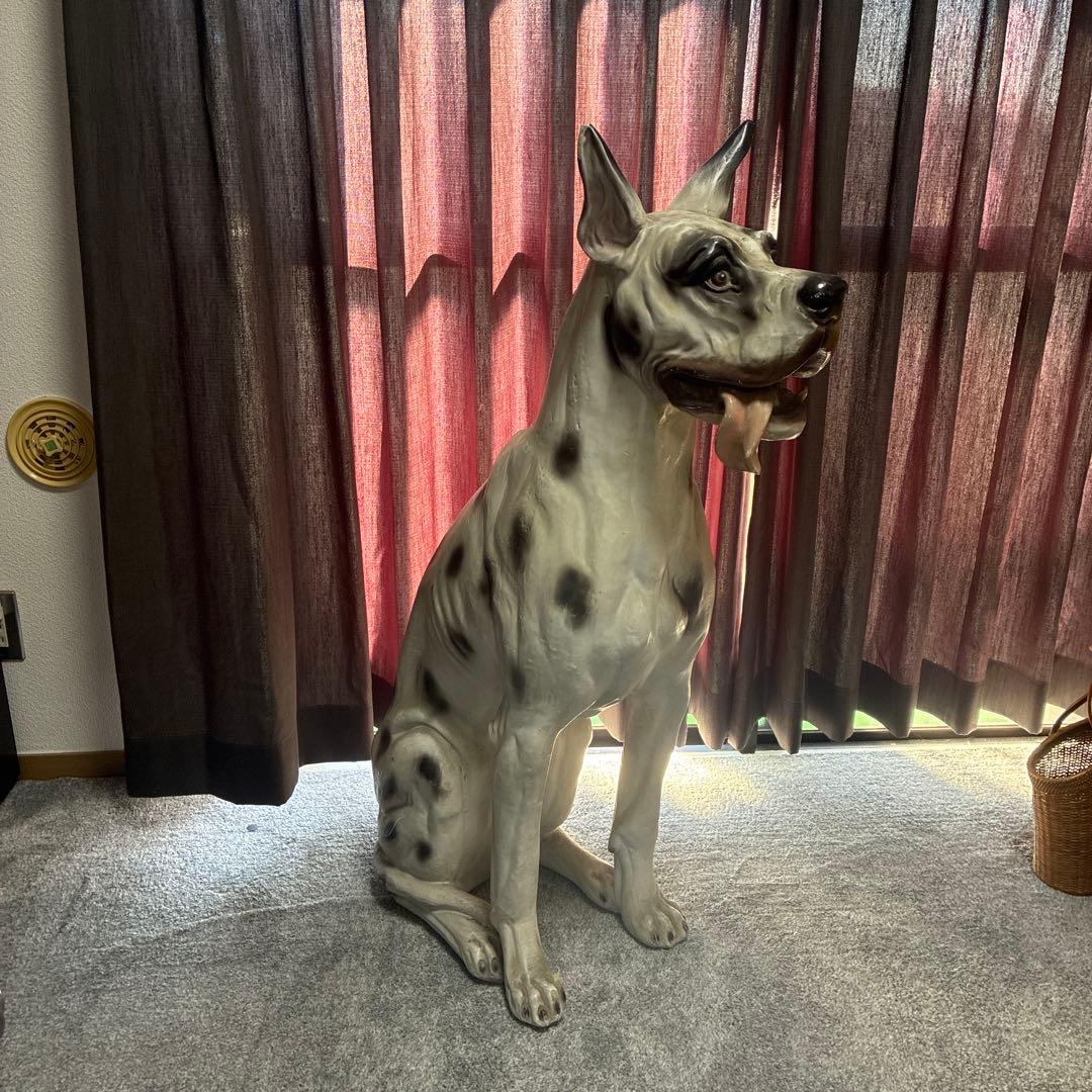大型犬 グレートデーン 犬 置物 オブジェ 約110cm ヴィンテージ 希少