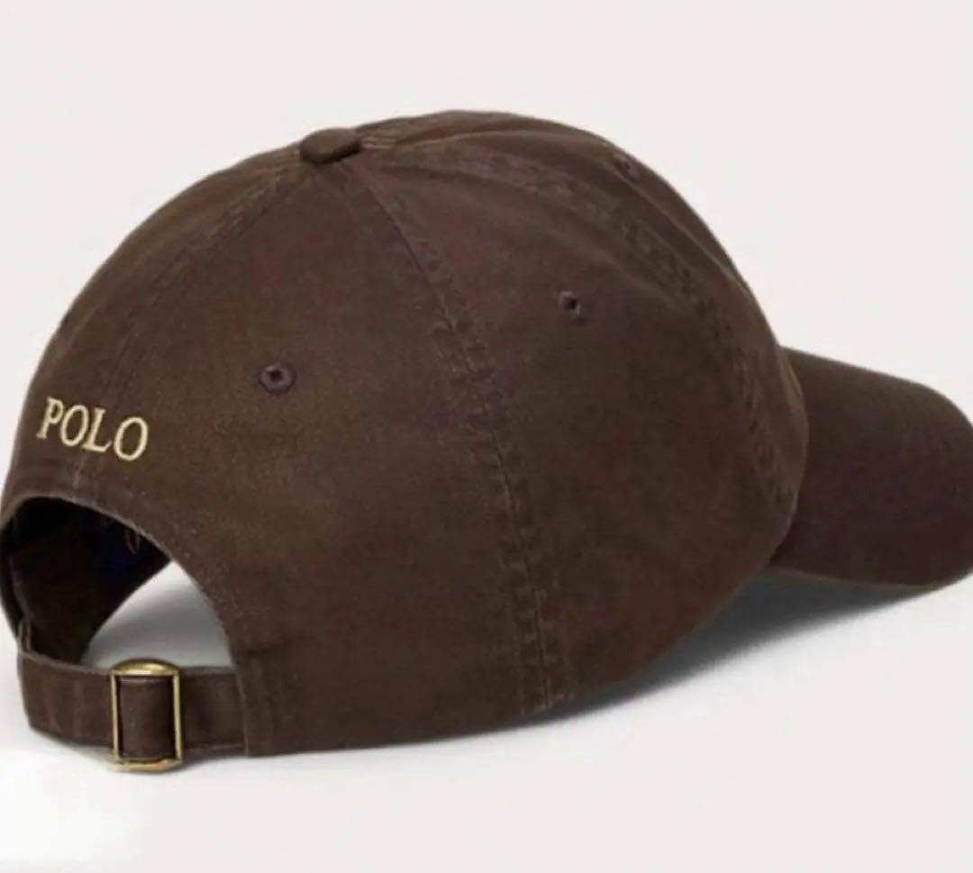 2点POLO ポロラルフローレン　キャップ　ブラウン　ホワイトベージュ茶