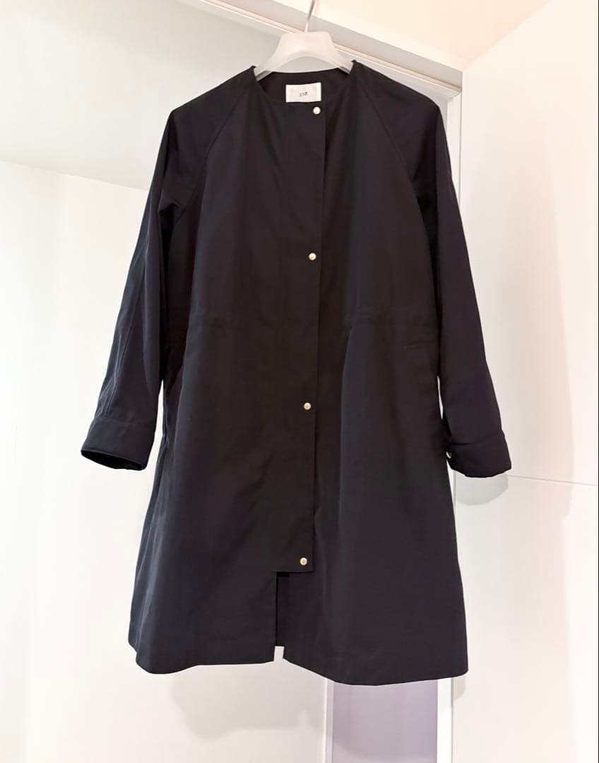 23区 小さいサイズ コート　32ライトツイル　ノーカラー　2025