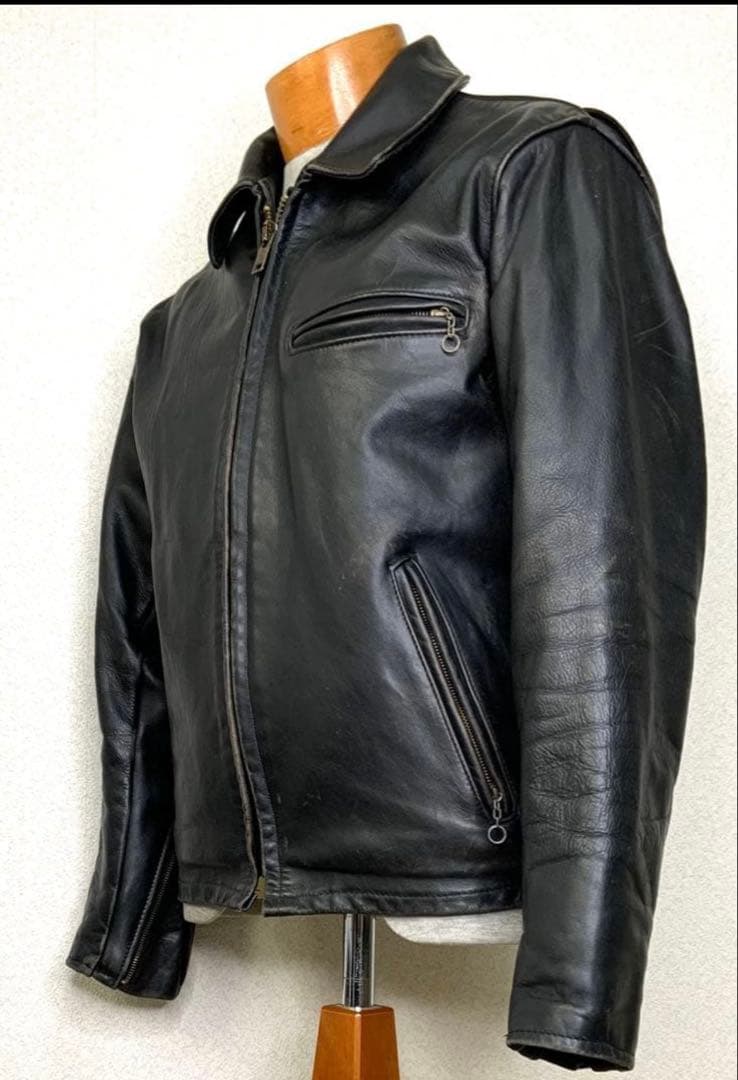 s*a様 ④schott【40】643米国製◇牛革ジャン ハーレーgpz