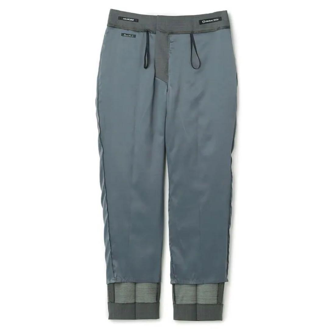 洗える360°キレイスーツ グレーピンドットテーラードジャケット パンツ