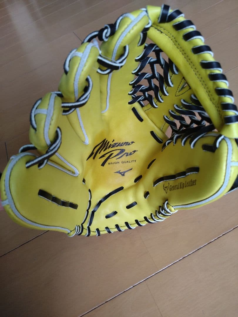 MizunoPro 硬式グラブ ナチュラルライム 外野手AXI型 サイズ18N