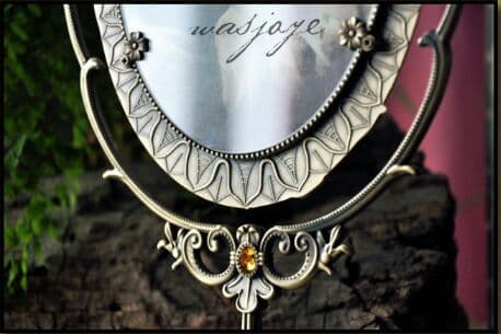 両面卓上鏡 鏡鏡. 化粧鏡.