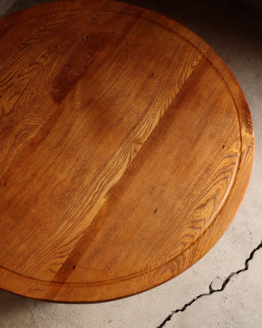 最終値下げ 栓(セン)の小ぶりな丸ちゃぶ台　古道具 古家具 アンティーク 古民家