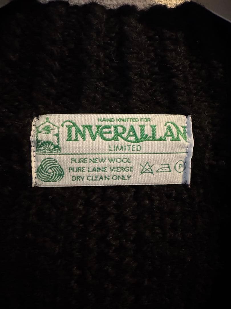 m*c様 インバーアランINVERALLAN 3Aケーブルニットカーディガン着用