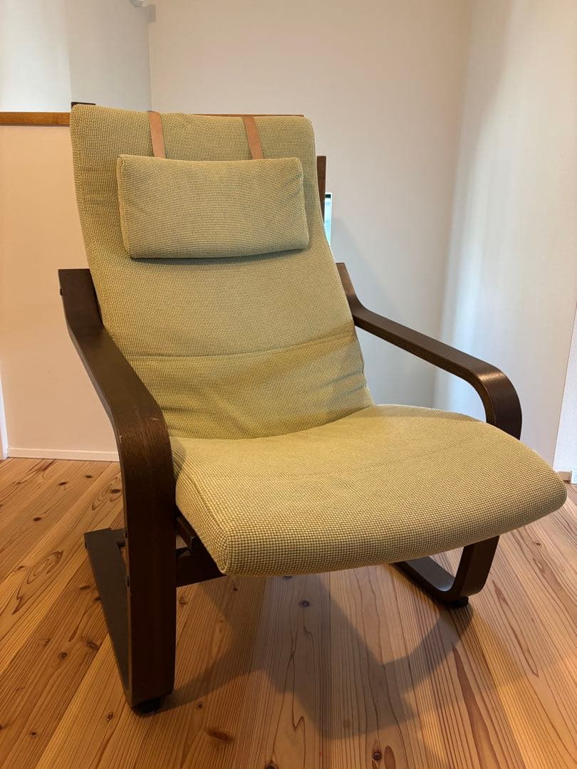 IKEA ポエング　木製ロッキングチェア グリーン