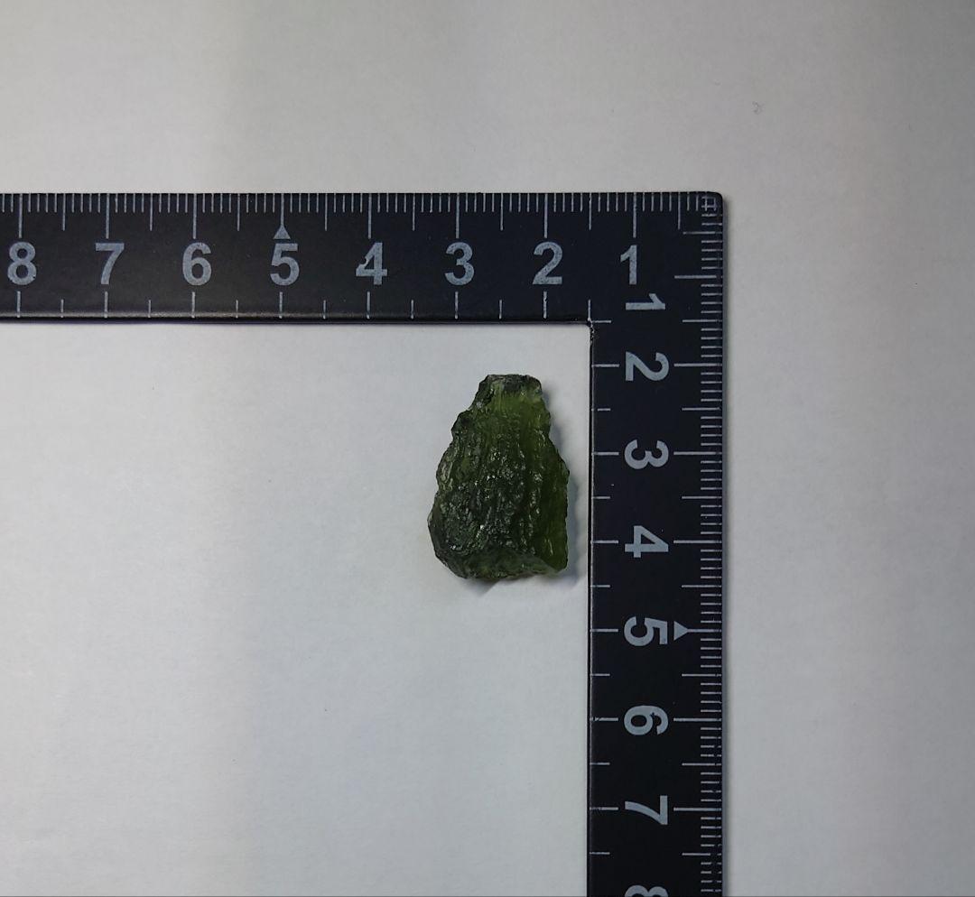 モルダバイト 3.2g 　標本ケース付き　インパクトガラス