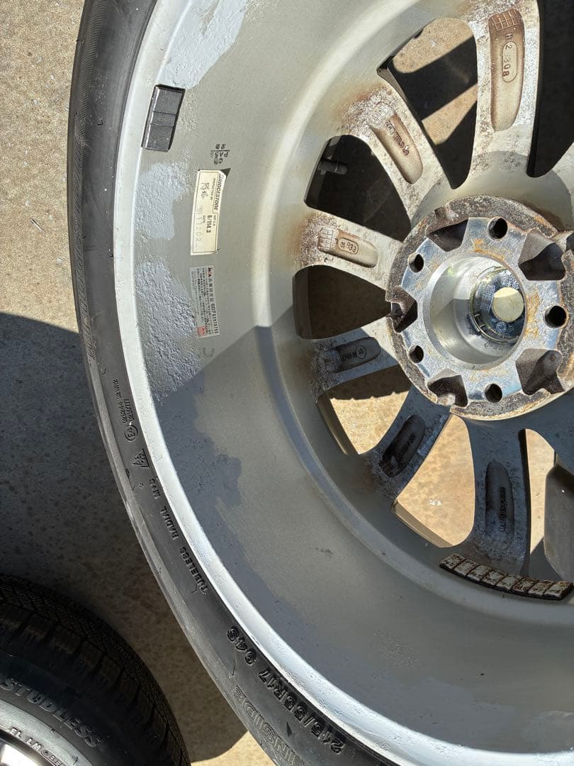 ブリザックICE 215/55R17 2021年32週　バリ山