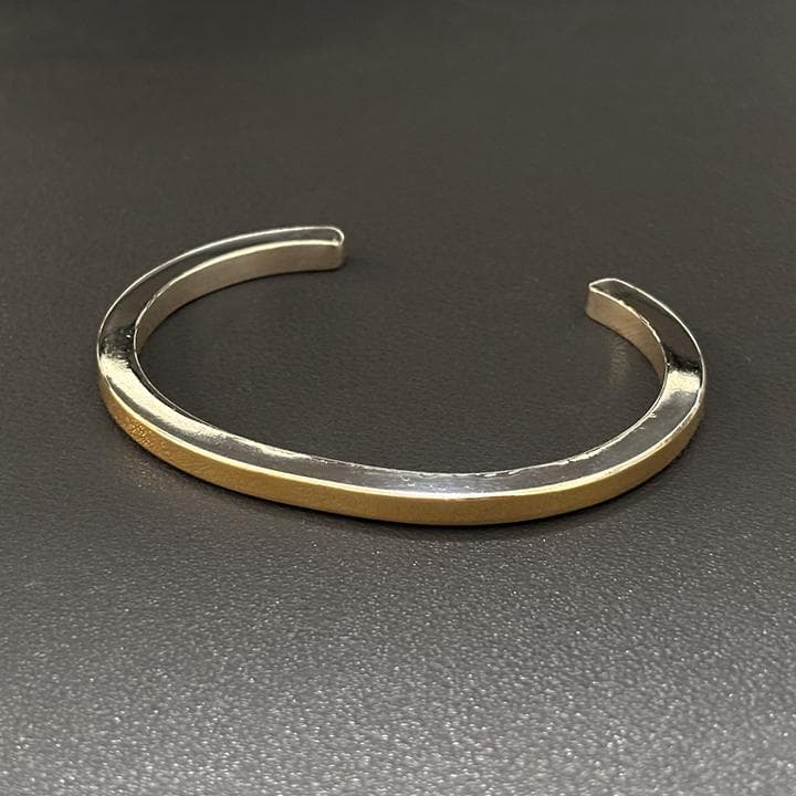 Bruce Morgan バングル シルバー×14k プレーン navajo