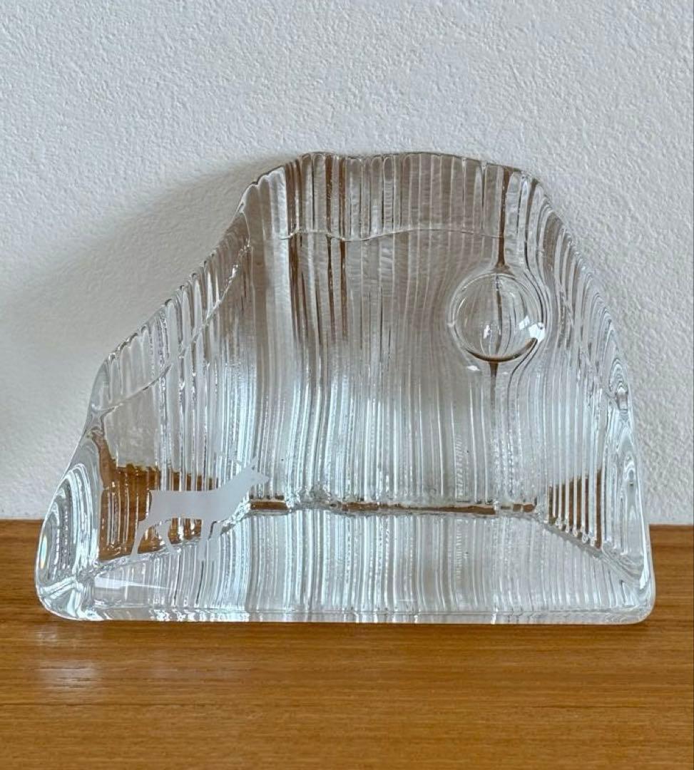 /イッタラ トナカイと月明かり ガラスの置物(ペーパーウェイト)