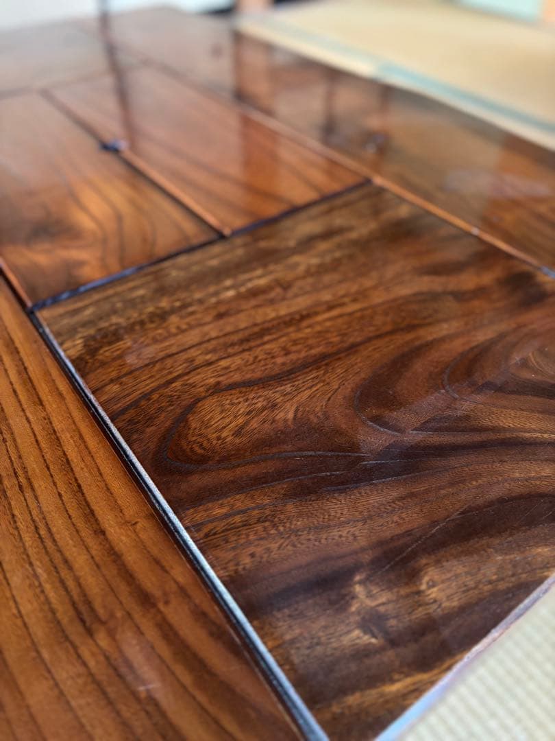 囲炉裏仕様　天然木　無垢材　座卓　古民家　古民具