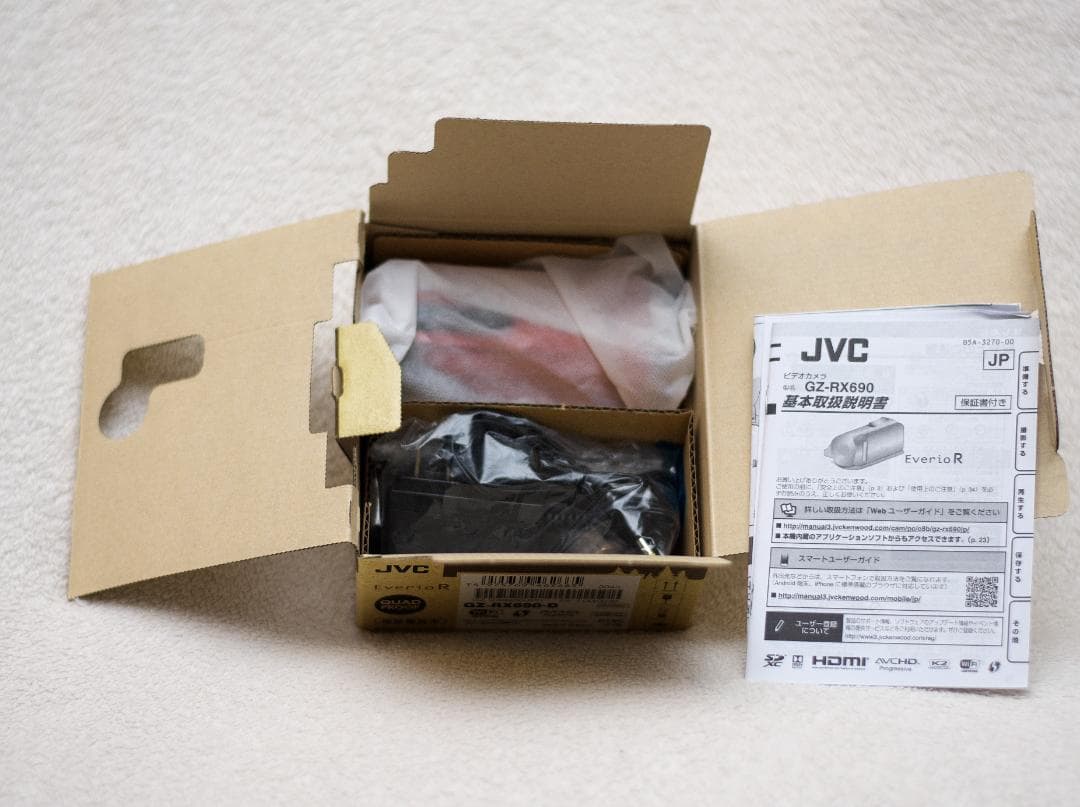 【美品】Everio R GZ-RX690-D フルHD 60倍 ビデオカメラ