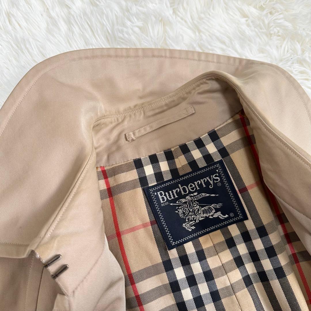 バーバリーズ トレンチコート ノバチェック ベージュ メンズ 165 M相当