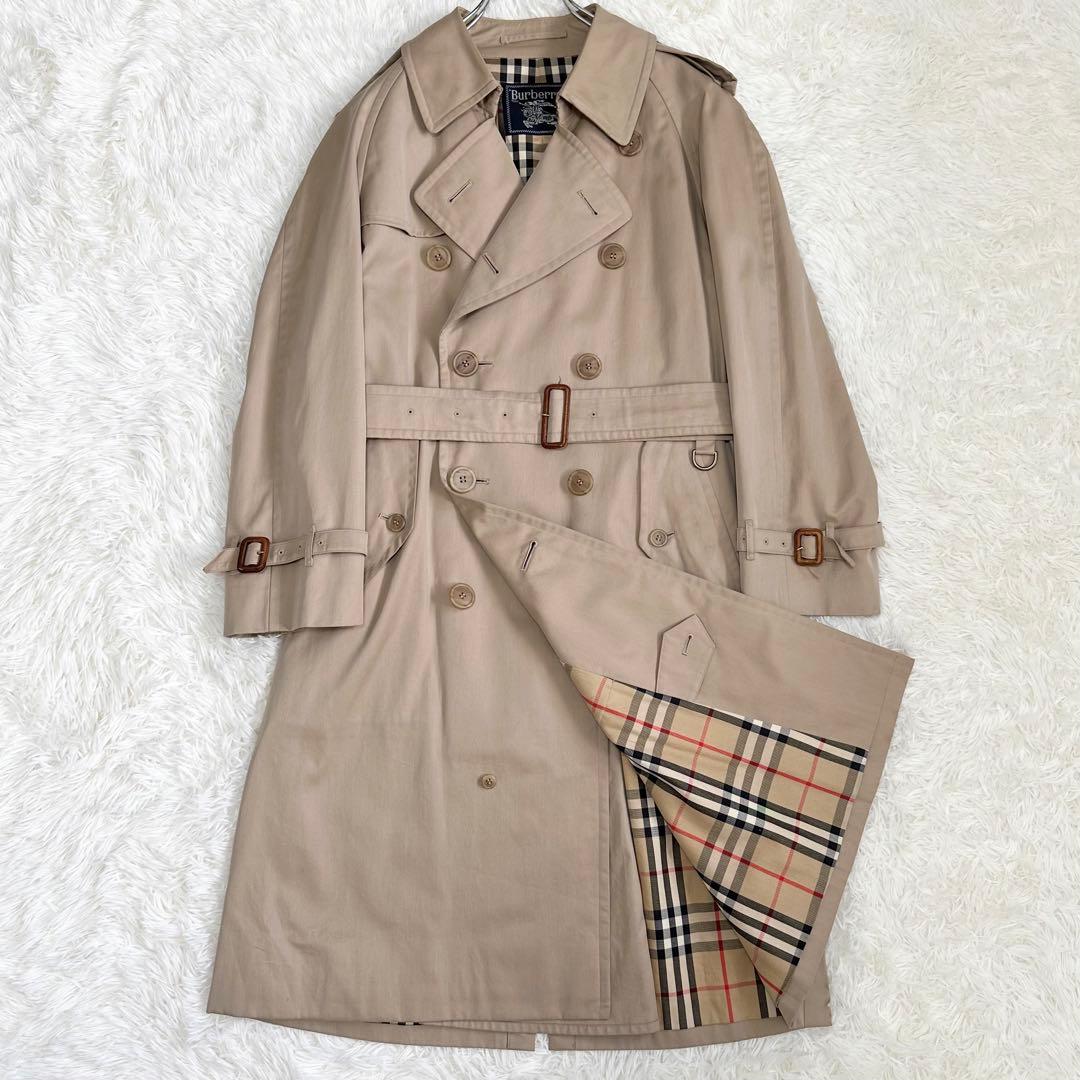 バーバリーズ トレンチコート ノバチェック ベージュ メンズ 165 M相当