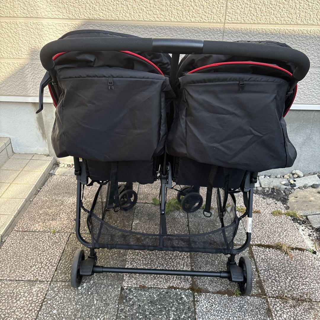 【送料無料】ココロンツイン 2人乗りベビーカー 【美品】
