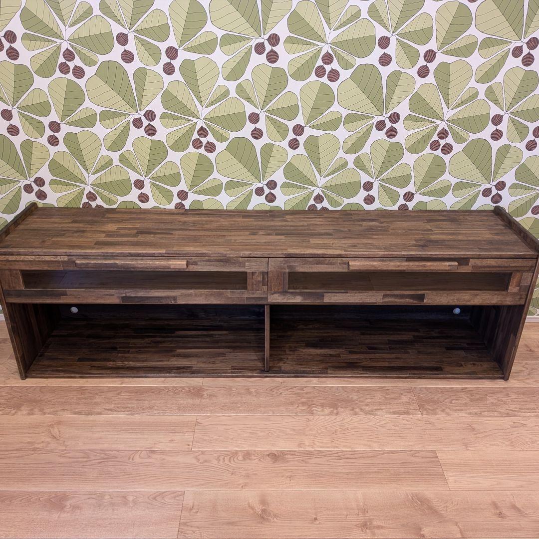 テレビボード　木製ハンドメイド　アクリル棚　木製棚　チェスト　リビングボード