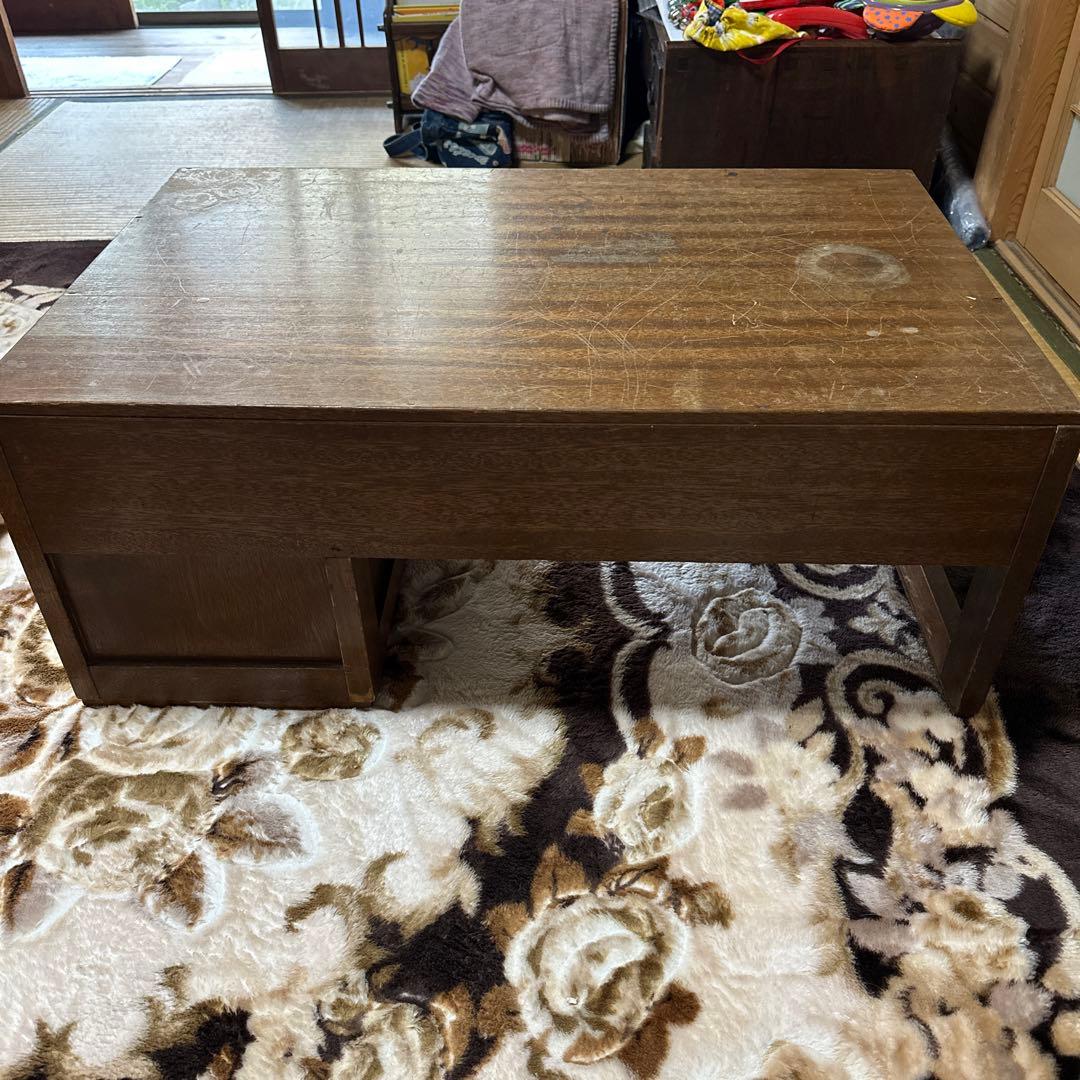 昭和レトロ　当時物　木製文机